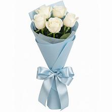 Букет 5 Белых роз Проуд #REPLACE_PRED# Канглах