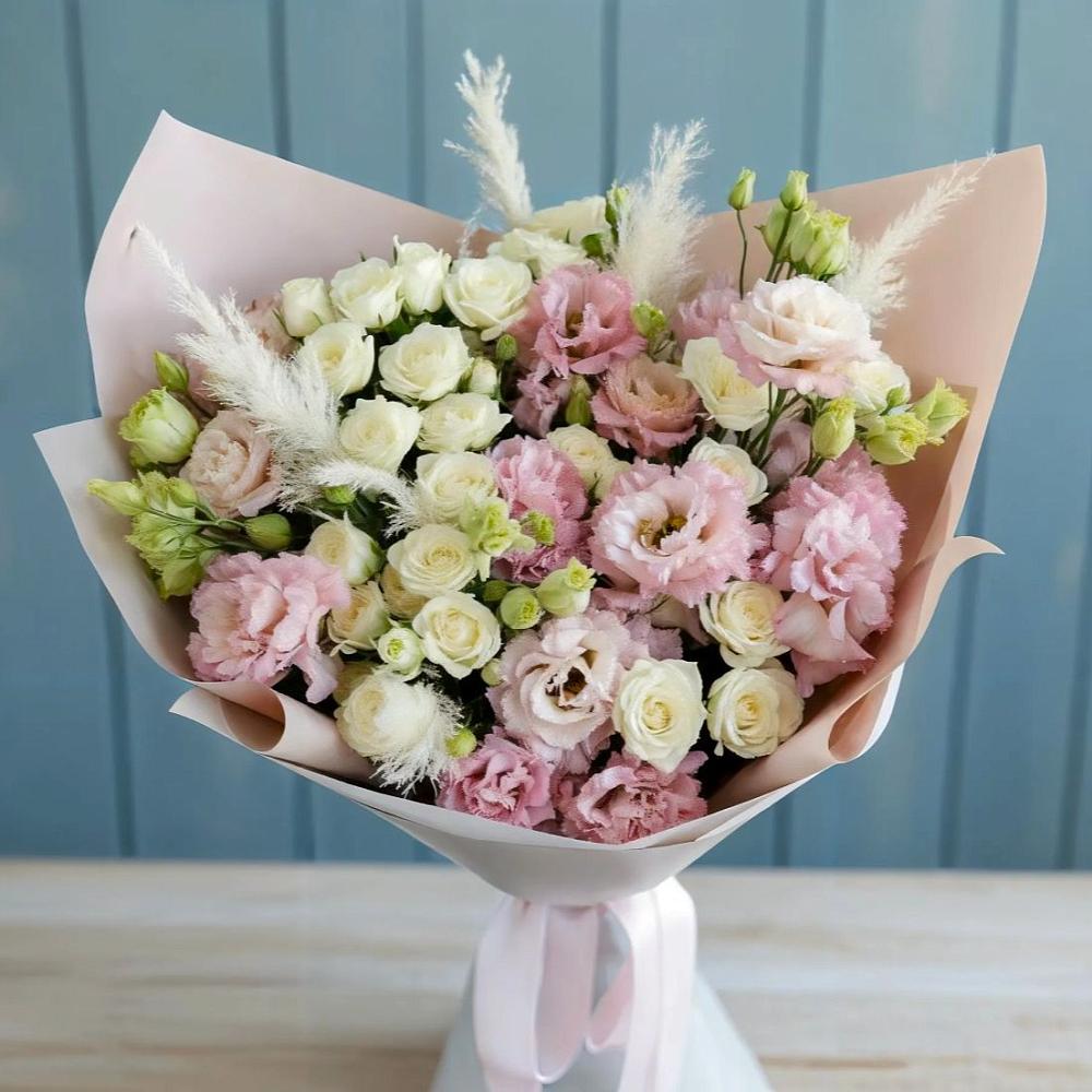 Букет цветов из: Альстромерии и Розы в Канглах