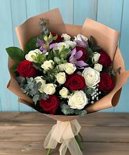 Букет цветов из:  Розы и Альстромерии в Канглах