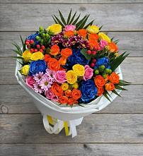 Букет цветов из:  Розы и Хризантемы в Канглах