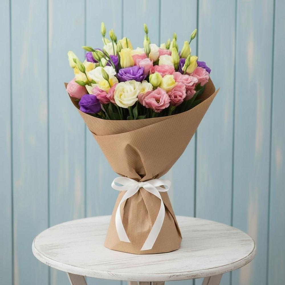 Букет цветов из: Лизиантусы в Канглах