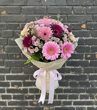Букет цветов из:  Герберы и Хризантемы #REPLACE_PRED# Канглах