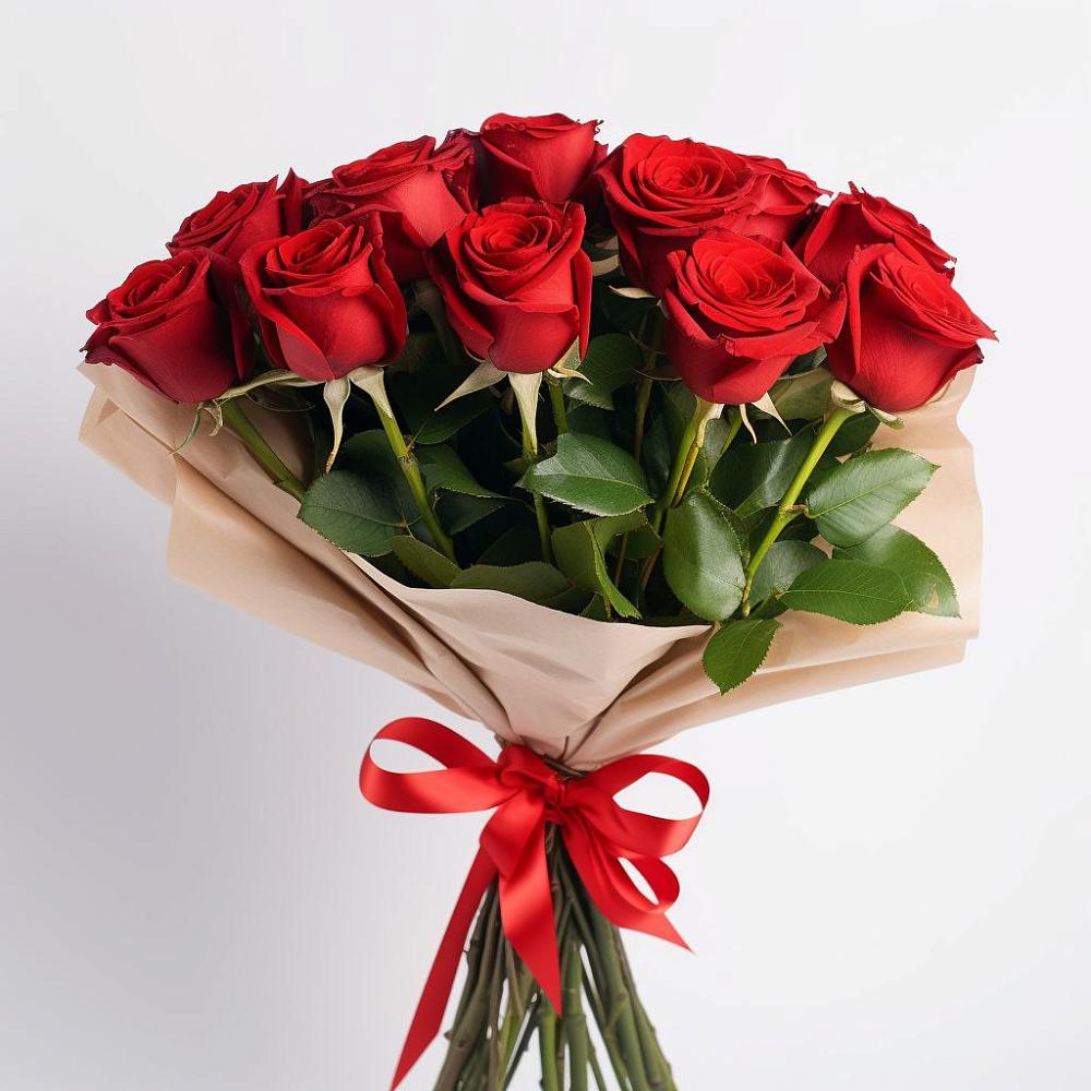 Букет 11 Красных роз Эдлесс Лав в Канглах