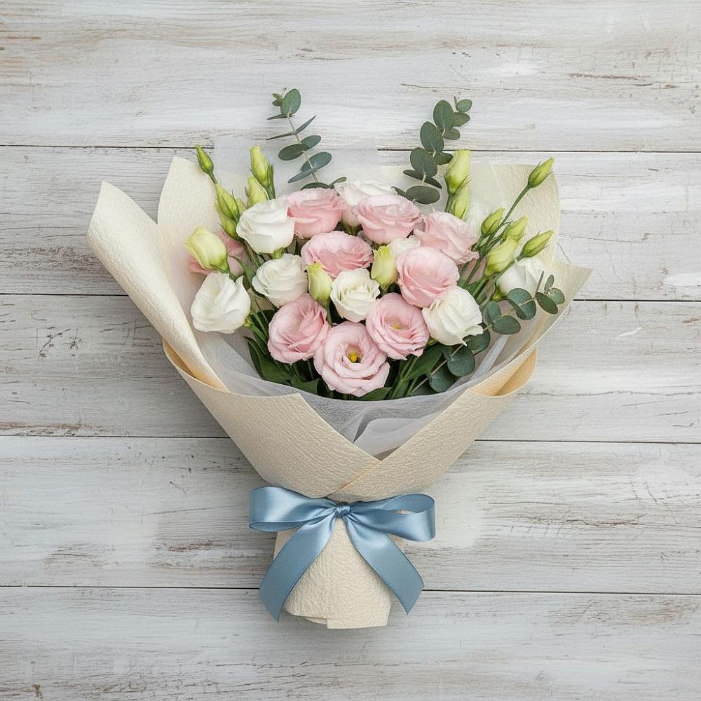 Букет цветов из: Лизиантусы в Канглах